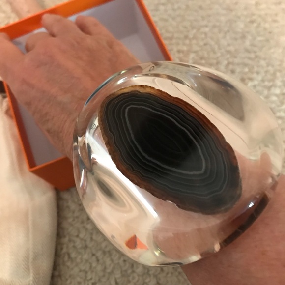 Hermes cuff Limited Edition 2016 geode and acrylic size M - Picture 7 of 12